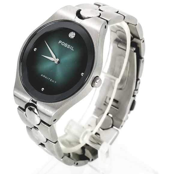 Fossil Arkitekt Watch FS2857 Blue Face WR Diamond - Picture 2 of 12